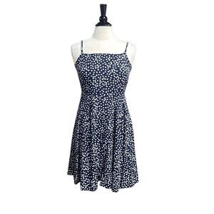 Gap Women’s Navy Floral Spaghetti Strap Dress Size Small